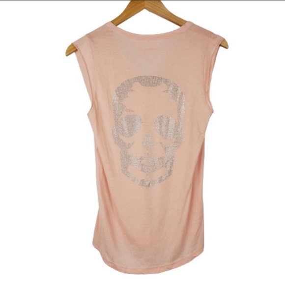 Zadig & Voltaire Tops - Zadig & Voltaire Brooklyn skull blush